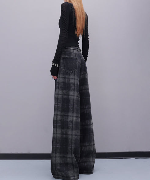 Plaid Switch Jeans